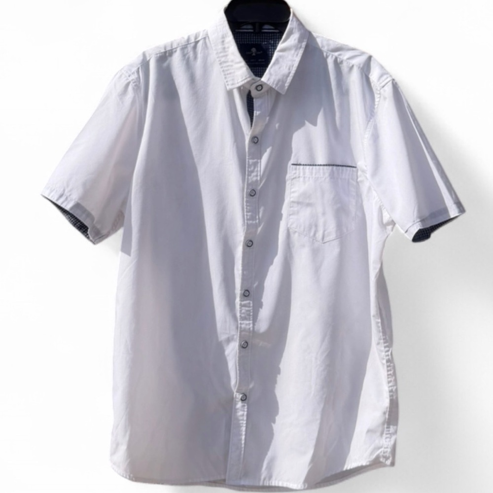 Craft Flow Men's Short-Sleeve Button-Down Shirt - White - Picture 2 of 10